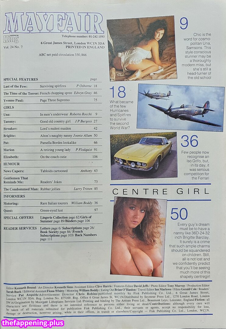 1980'S & Early 90'S Page 3 Girls / GlamourTeaJames / https: / mariawhittaker Nude OnlyFans Photo #331